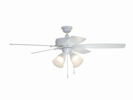 Twist N Click 4 Light 52" Ceiling Fan in White
