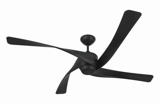 Venn 58" Indoor/Outdoor Ceiling Fan 58" Ceiling Fan in Flat Black