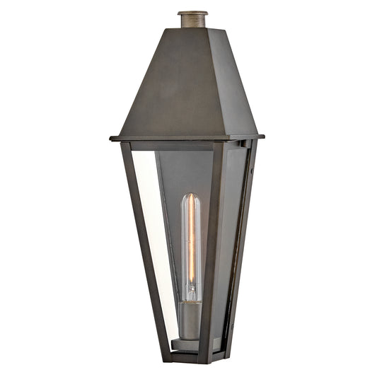 Endsley LED Wall Mount Lantern in Blackened Brass