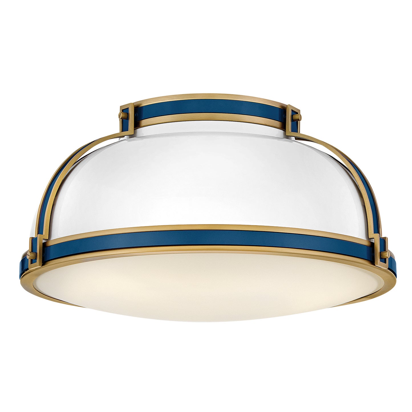 Barton LED Flush Mount in Gloss White