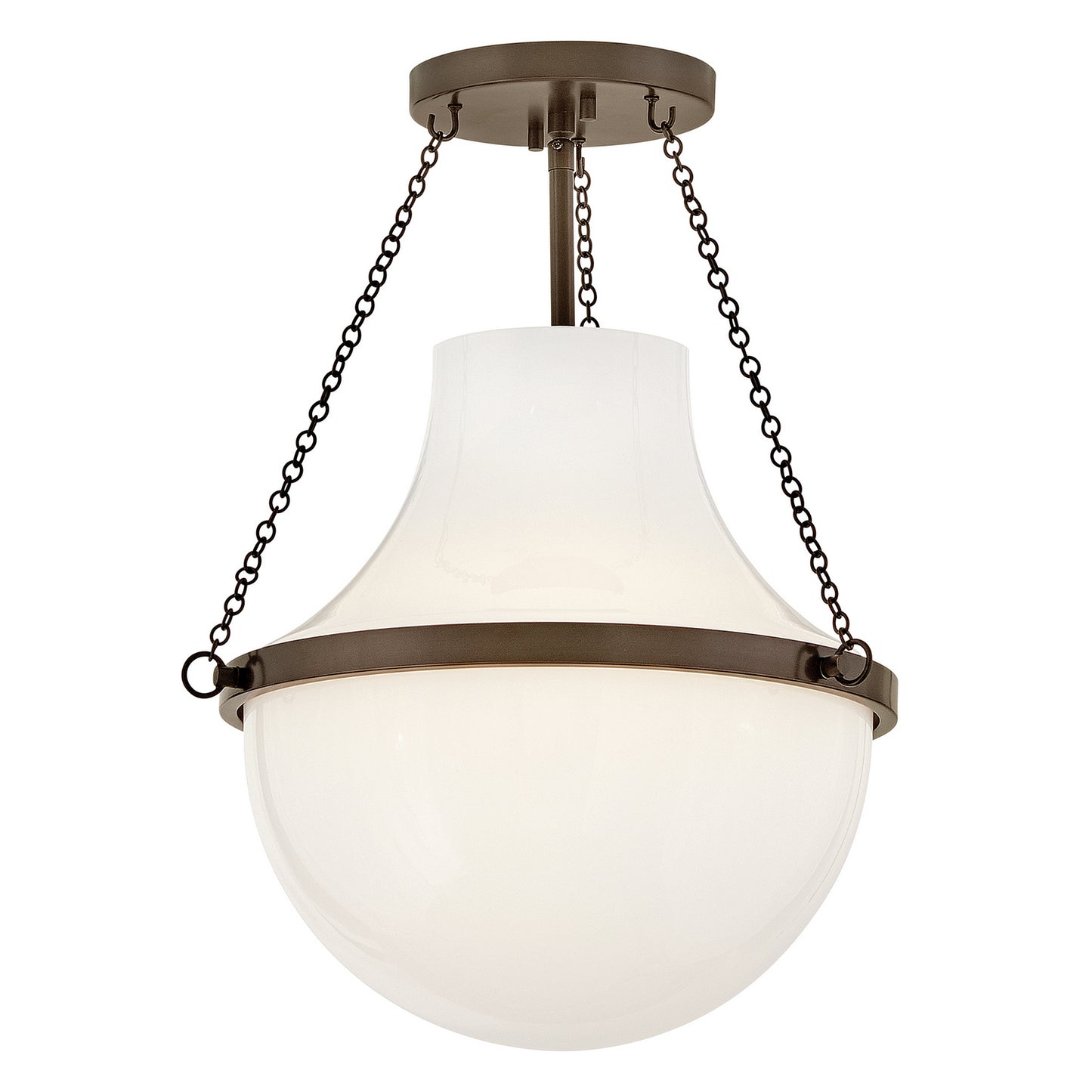 Collins LED Semi-Flush Mount in Heritage Bronze