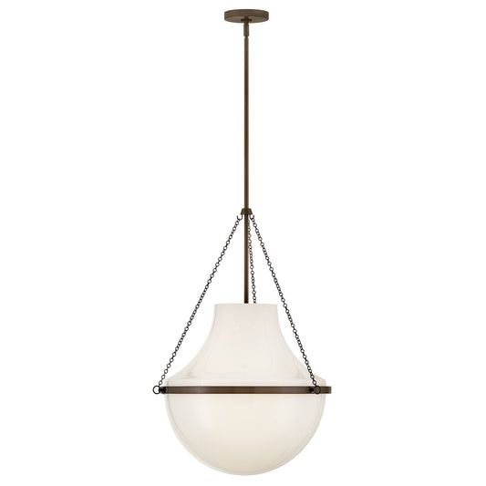 Collins LED Pendant in Heritage Bronze