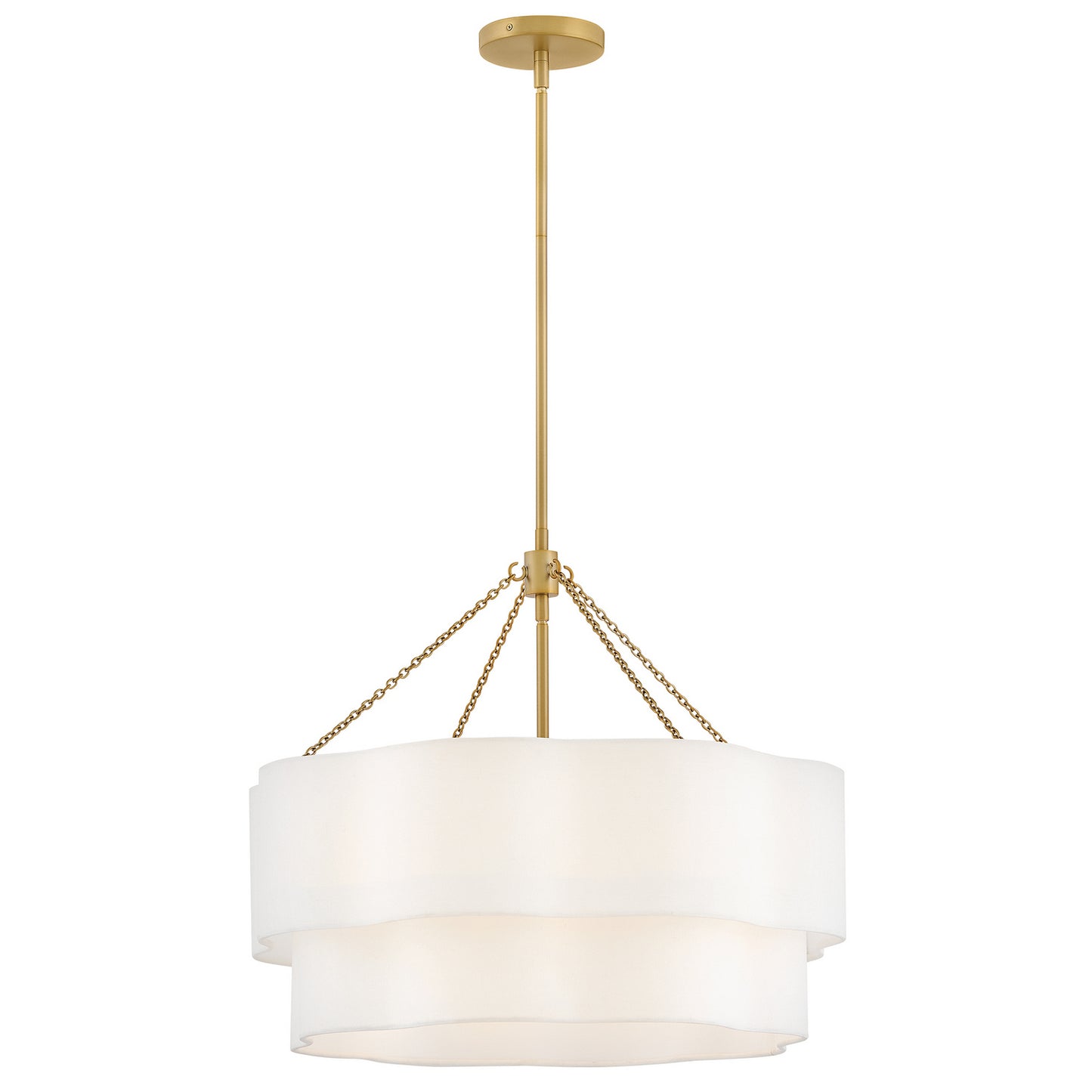 Gwen LED Chandelier in Lacquered Brass
