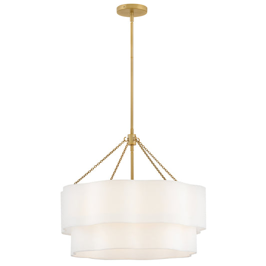 Gwen LED Chandelier in Lacquered Brass