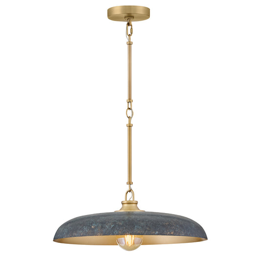 Sadie LED Pendant in Lacquered Brass