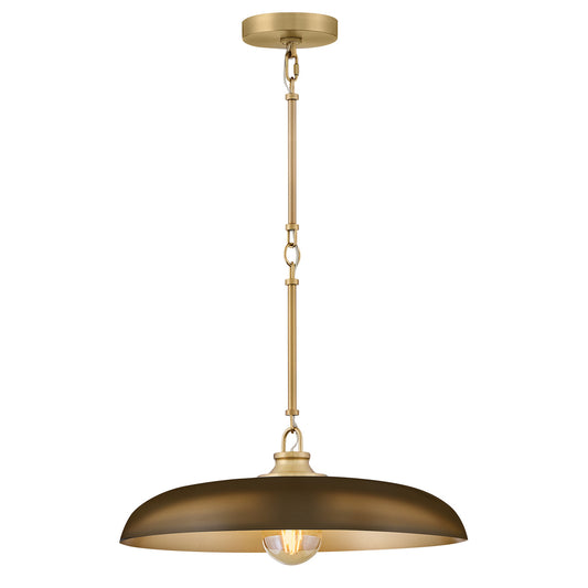 Sadie LED Pendant in Lacquered Brass