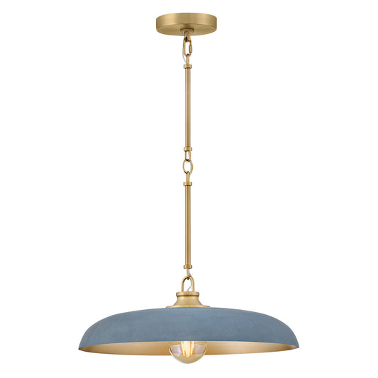 Sadie LED Pendant in Lacquered Brass