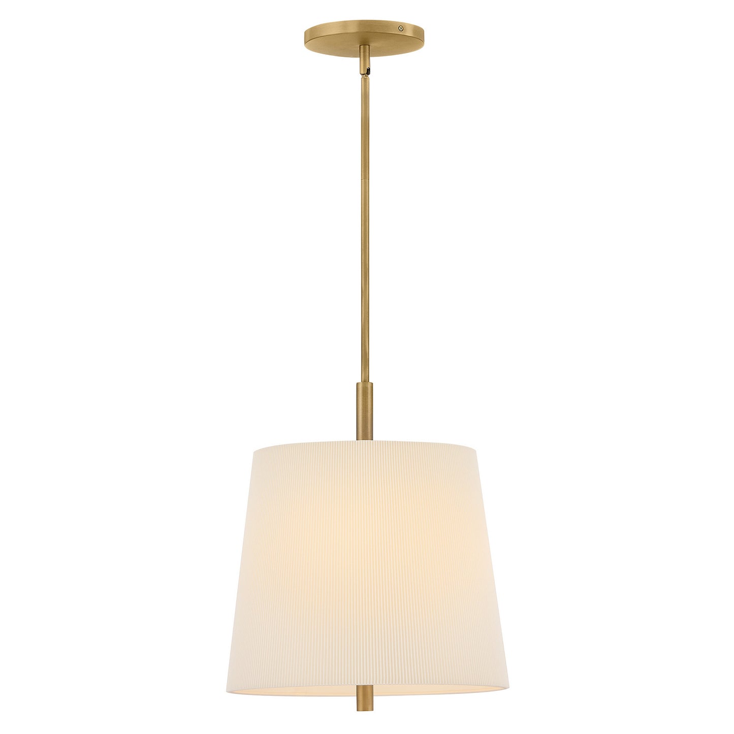 Clive LED Pendant in Heritage Brass