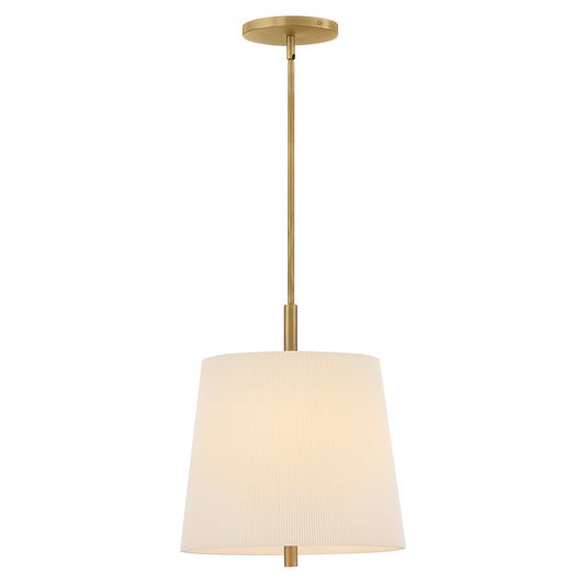 Clive LED Pendant in Heritage Brass