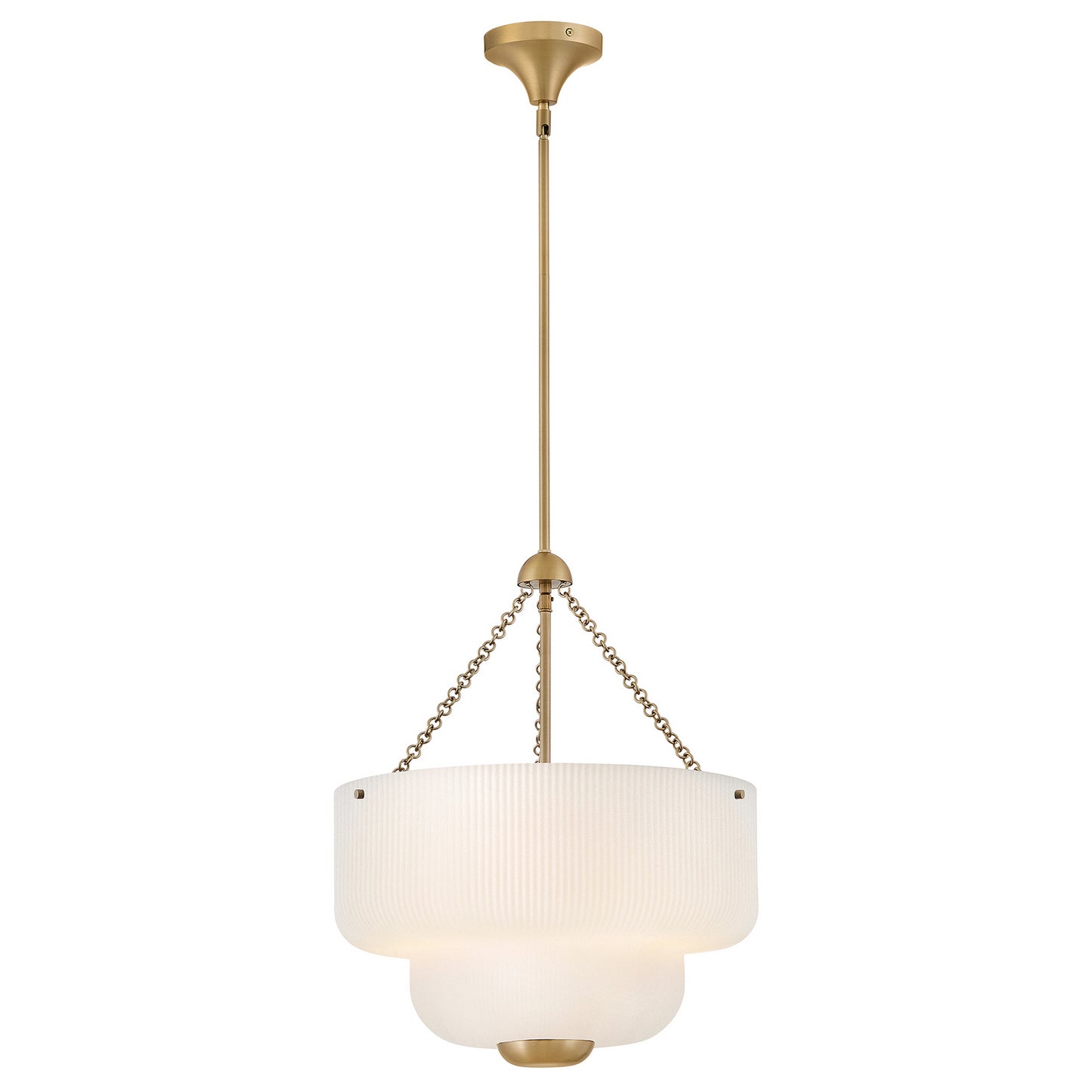 Adella LED Pendant in Lacquered Brass