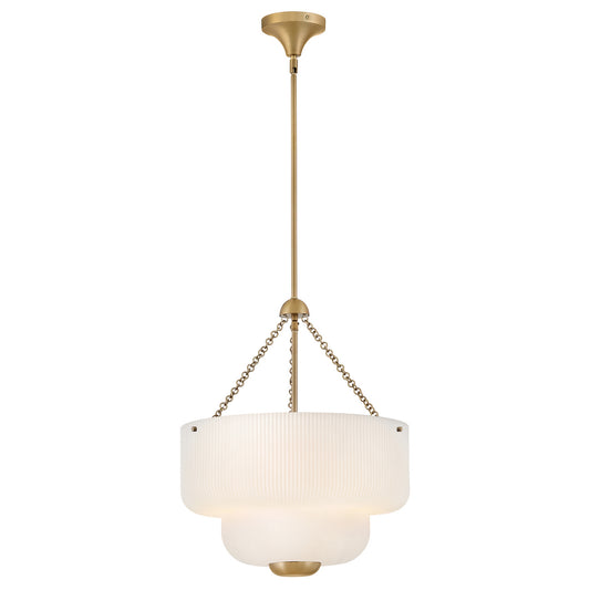 Adella LED Pendant in Lacquered Brass