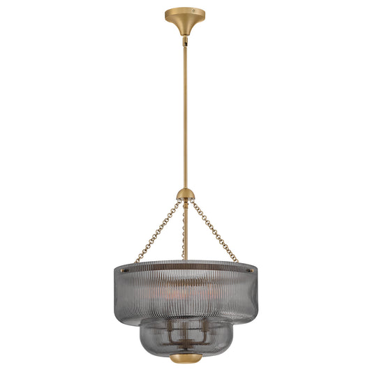 Adella LED Pendant in Lacquered Brass