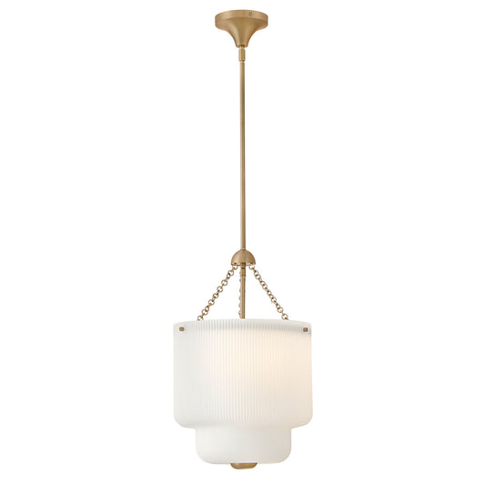 Adella LED Pendant in Lacquered Brass