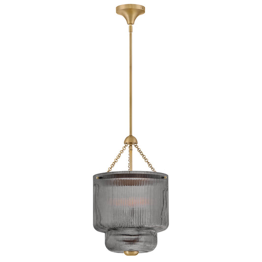 Adella LED Pendant in Lacquered Brass