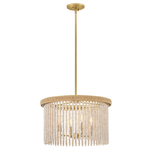 Indra LED Convertible Semi-Flush Mount in Lacquered Brass