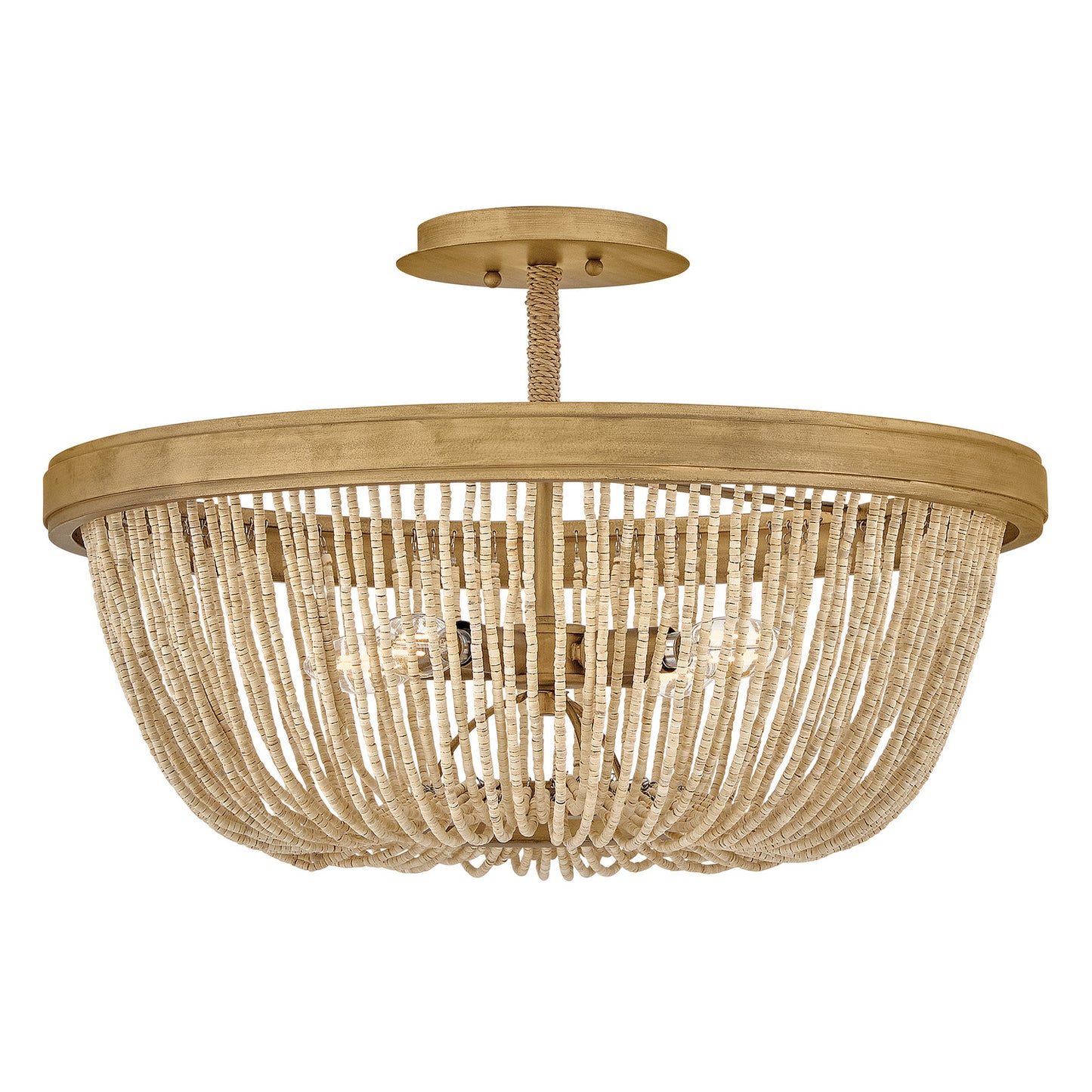 Tula LED Semi-Flush Mount in Burnished Gold