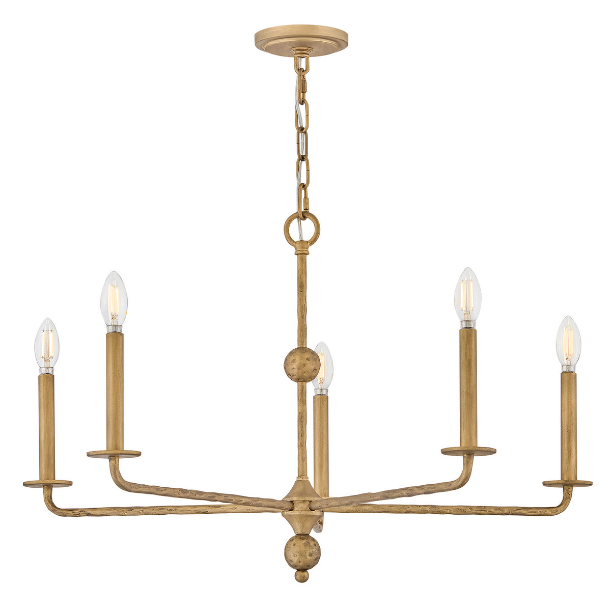 Ansel LED Chandelier in Burnished Gold