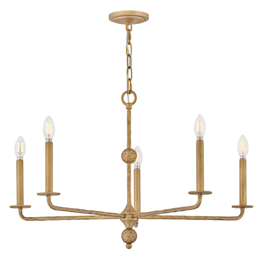Ansel LED Chandelier in Burnished Gold