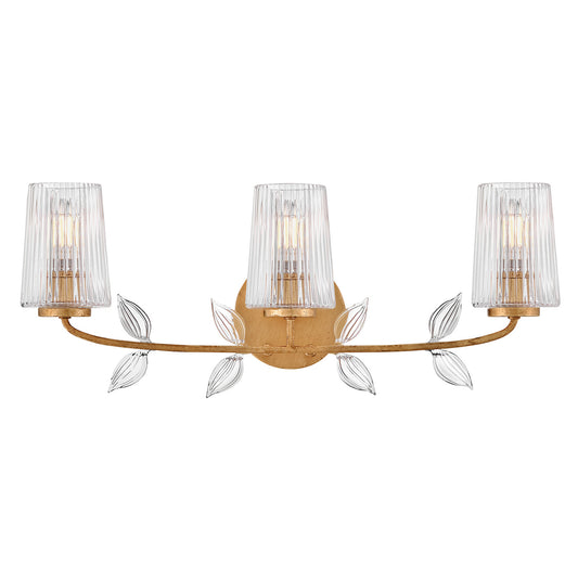 Aliso LED Vanity in Distressed Brass