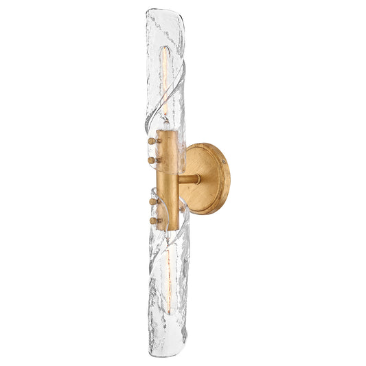 Capri LED Wall Sconce in Distressed Brass