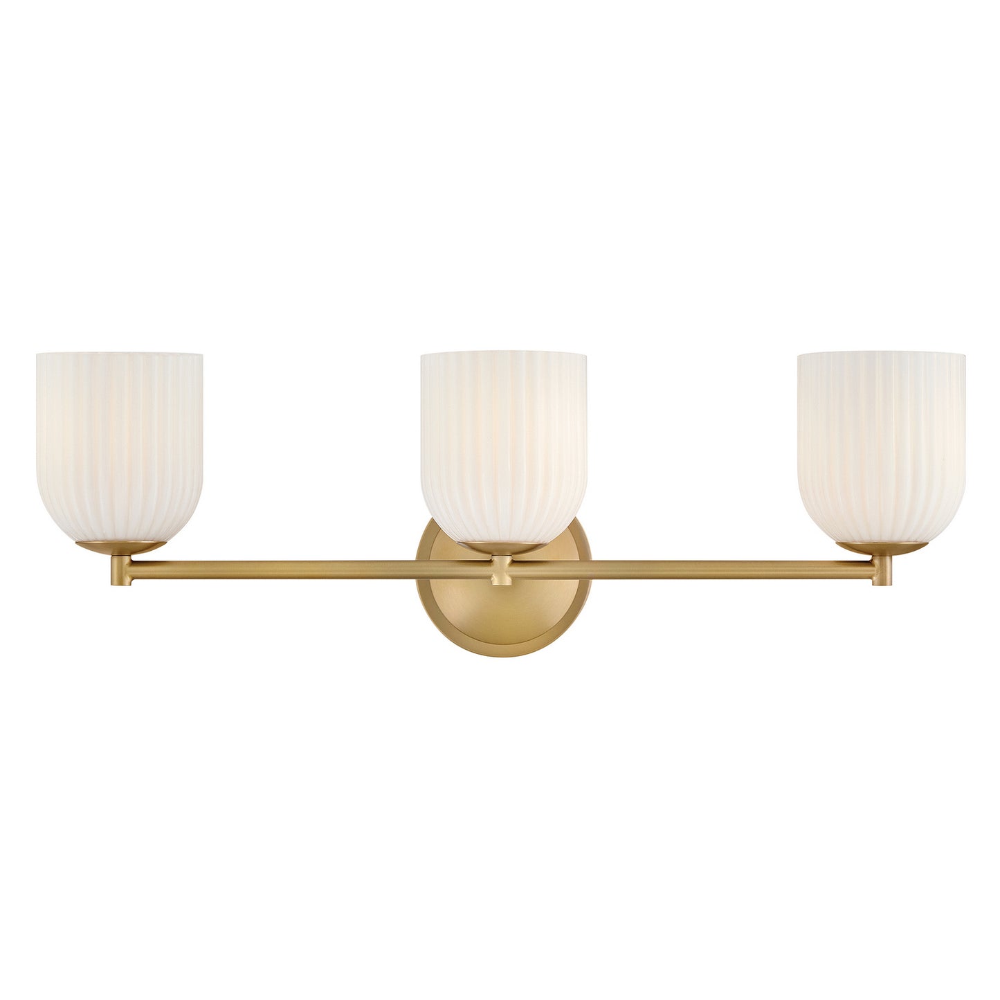 Ava LED Vanity in Lacquered Brass