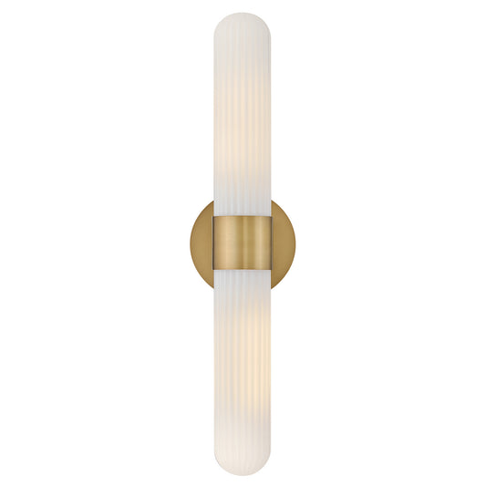 Nina LED Wall Sconce in Lacquered Brass