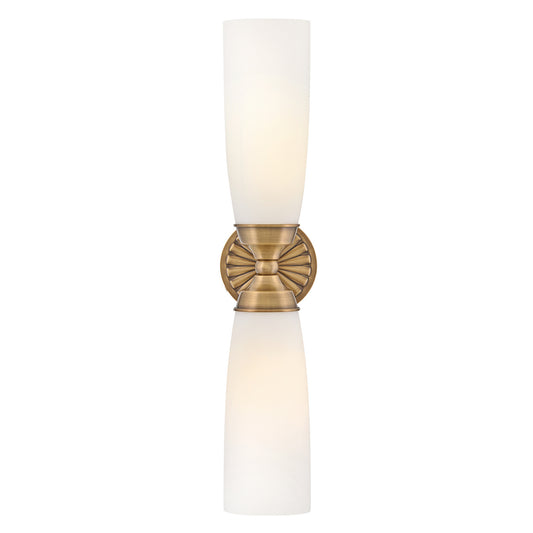 Alexis LED Wall Sconce in Heritage Brass
