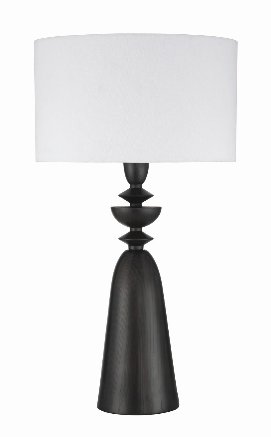 Travis One Light Table Lamp in Dark Wood