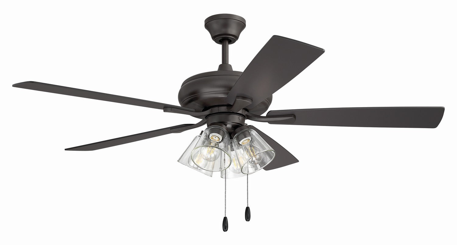 Craftmade - ECF104CBZ5-CBZWLN - 52" Ceiling Fan - Eos Clear 4 Light - Classic Bronze
