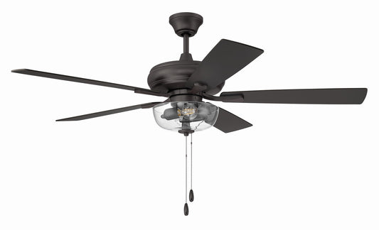 EOS 2 Light Clear Bowl 52" Ceiling Fan 52" Ceiling Fan in Classic Bronze