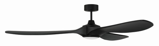 Envy 72" Ceiling Fan Damp Rated no Wifi 72" Ceiling Fan in Flat Black