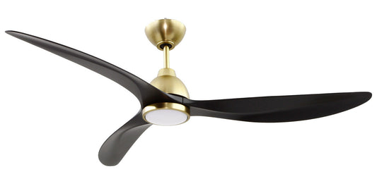 Frazier 56" 3-blade Indoor Ceiling Fan 52" Ceiling Fan in Satin Brass