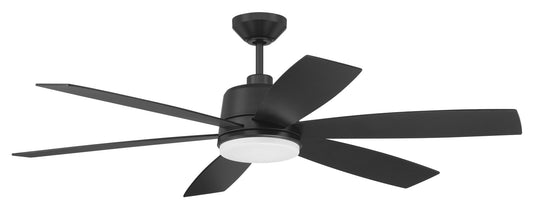 Hogan 54" Indoor Ceiling fan no Wifi 54" Ceiling Fan in Flat Black