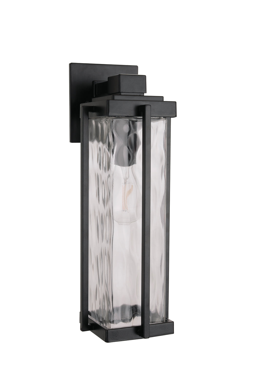 Pyrmont One Light Outdoor Wall Lantern in Midnight