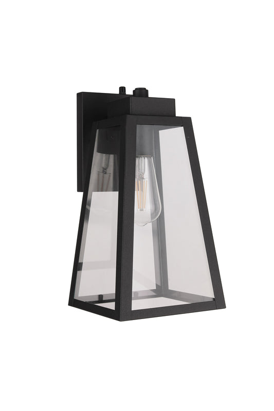 Sorano One Light Outdoor Lantern in Textured Black