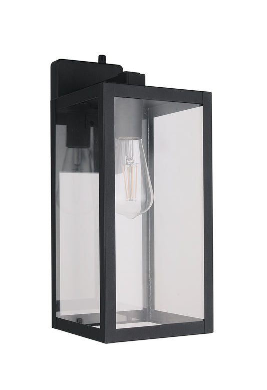 Harris One Light Outdoor Lantern in Textured Black