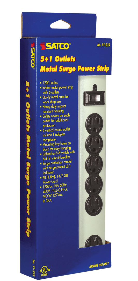 Satco - 91-235 - Surge Strip - Beige