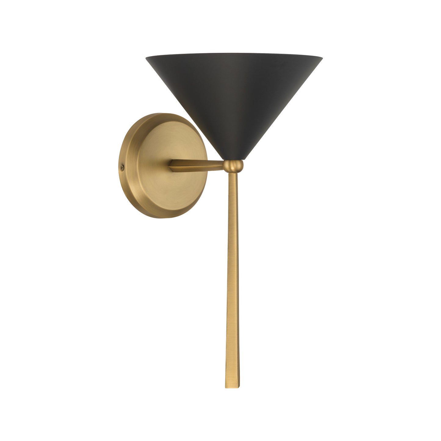 Cortan One Light Bath Sconce in Legacy Brass