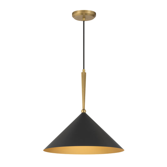 Cortan One Light Pendant in Legacy Brass