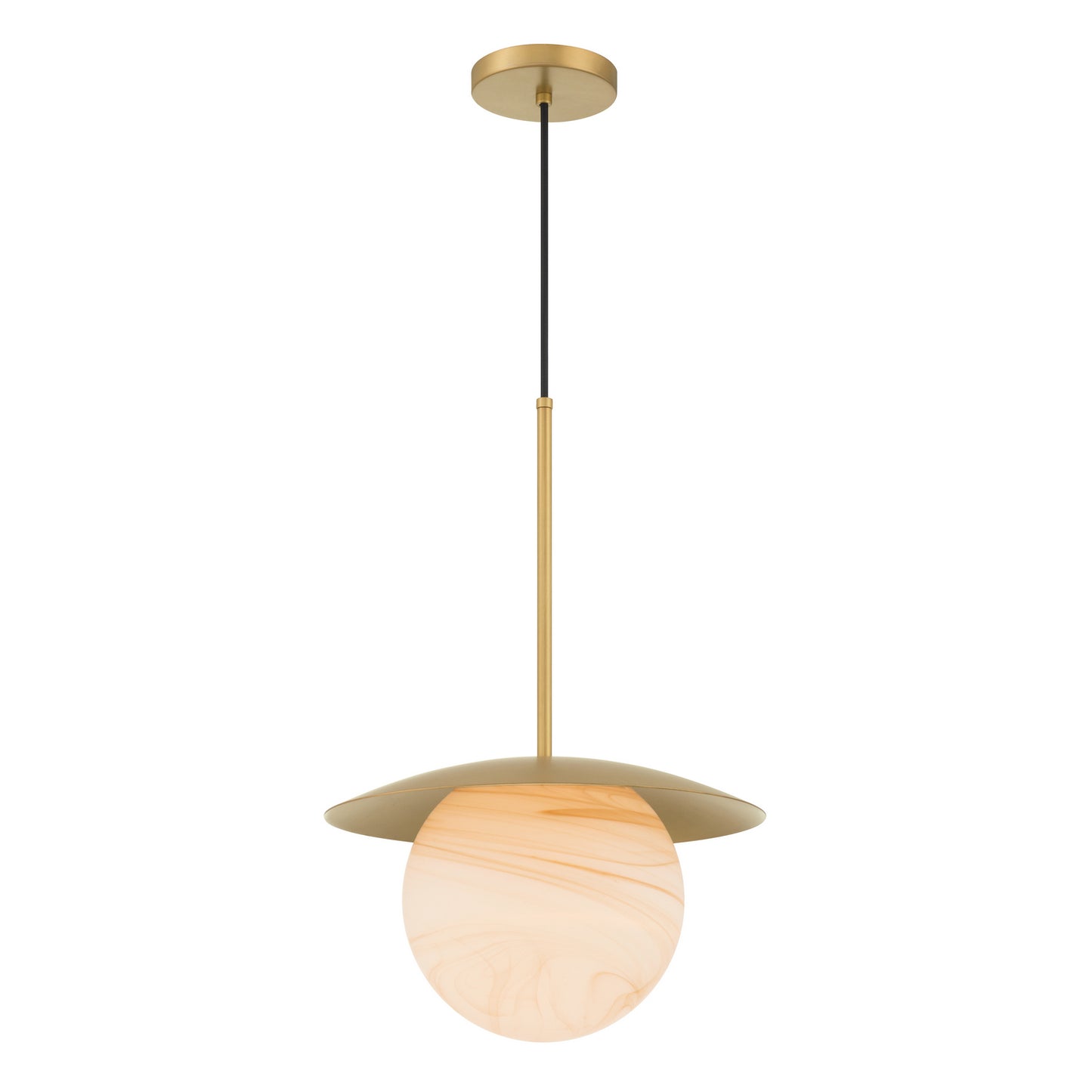 Olenne One Light Pendant in Legacy Brass