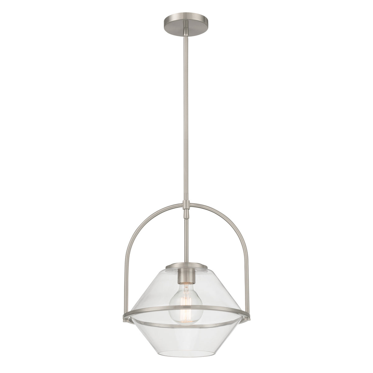 Coralyn One Light Pendant in Brushed Nickel
