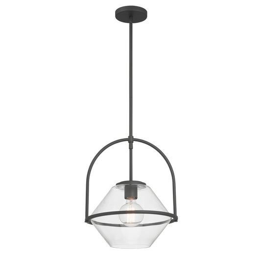Coralyn One Light Pendant in Dark Matte Black