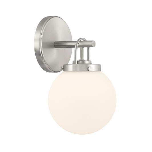 Ortesa One Light Bath Sconce in Brushed Nickel