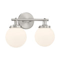 Ortesa Two Light Vanity in Brushed Nickel