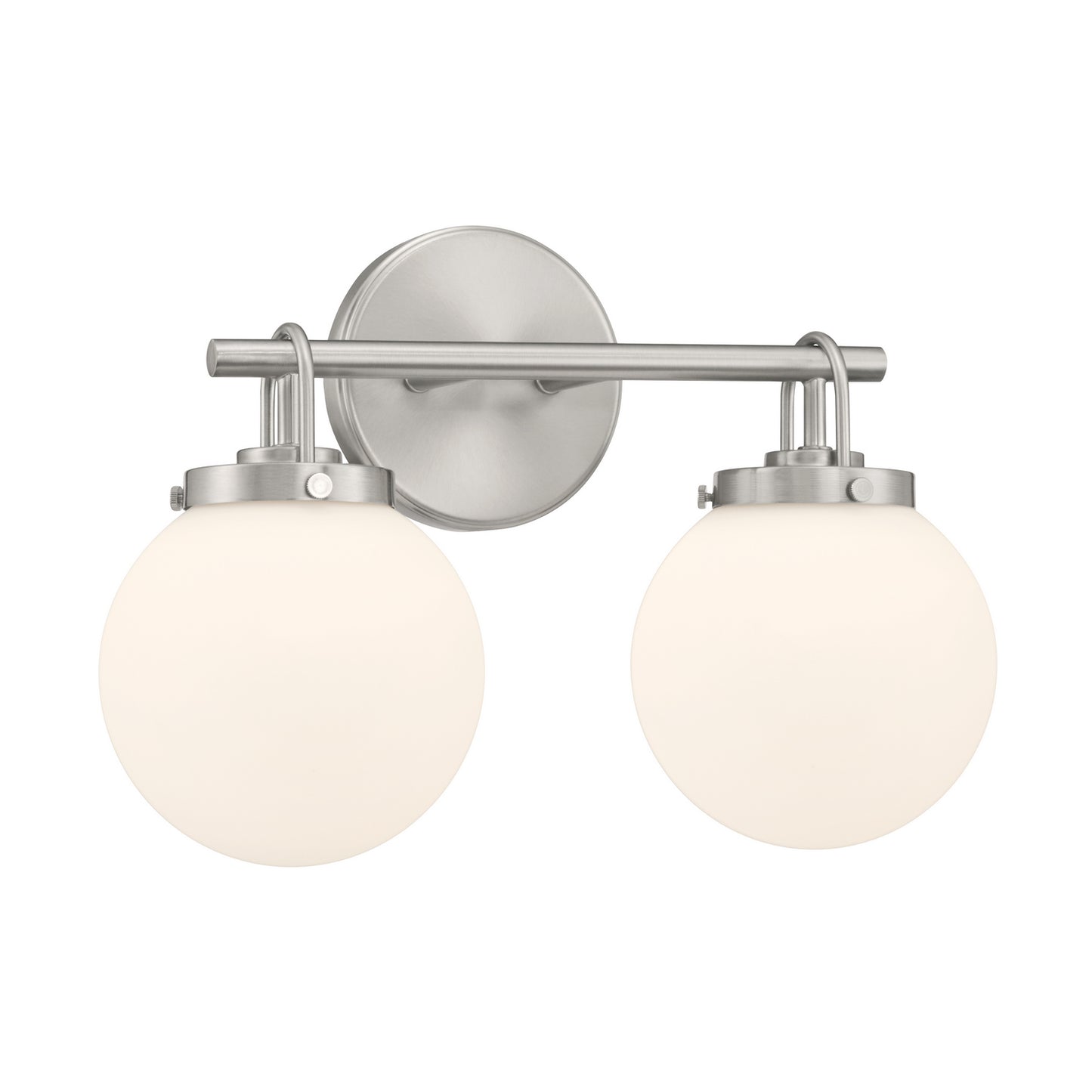 Ortesa Two Light Vanity in Brushed Nickel