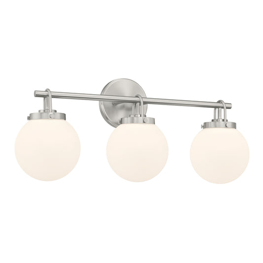 Ortesa Three Light Vanity in Brushed Nickel
