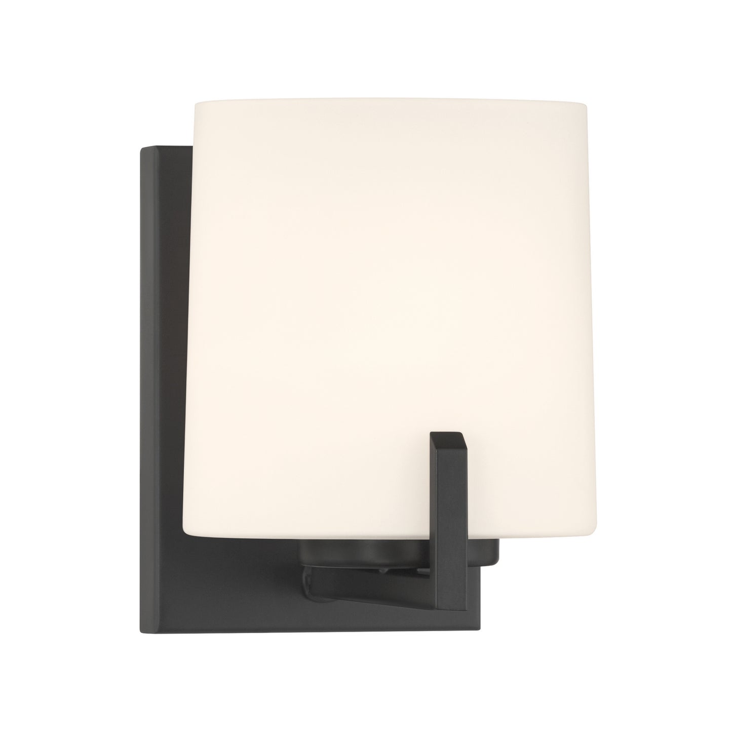 Mirelle One Light Bath Sconce in Dark Matte Black