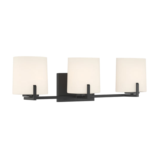 Mirelle Three Light Vanity in Dark Matte Black