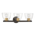 Noellea Three Light Vanity in Dark Bronze