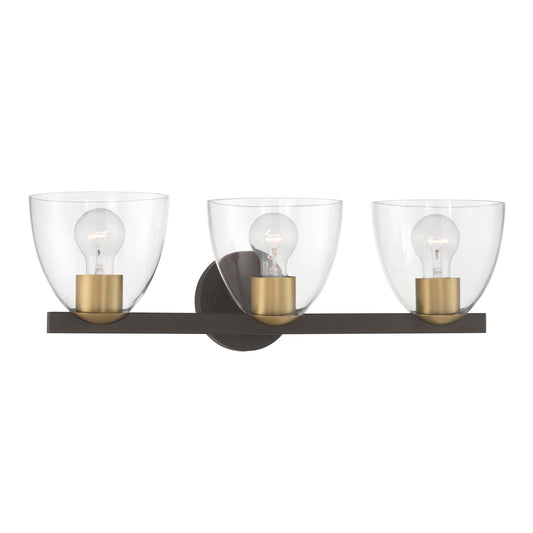 Noellea Three Light Vanity in Dark Bronze